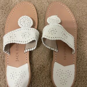Jack Rogers Sandal’s - White, Size 8. Never Worn
